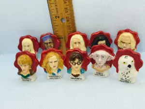 Harry Potter 10pc Figurines Deathly Hallows French Feve Dollhouse Miniatures - Picture 1 of 5