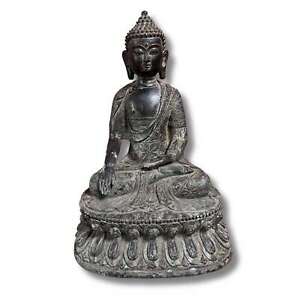 Siddharta Buddha Figur Tibet Shakyamuni Bronze Skulptur 28cm groß AsienLifeStyle