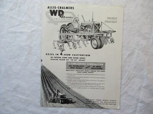 Hoja de especificaciones Allis-Chalmers serie WD40 1951 cultivadores - Imagen 1 de 2