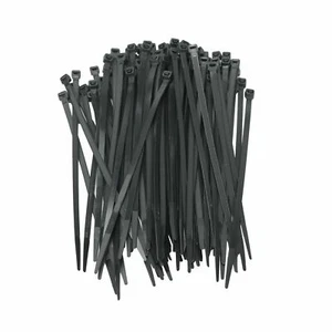 4 Zoll/100 mm schwarz Nylon Reißverschluss Kabelbinder - 1.000 Stück NEU - Bild 1 von 2