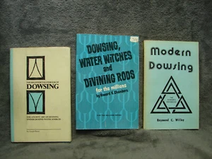 3 Vtg 1969-1974 Books Modern Water Witches Beginners Dowsing Lost Coins+Treasure - Picture 1 of 12