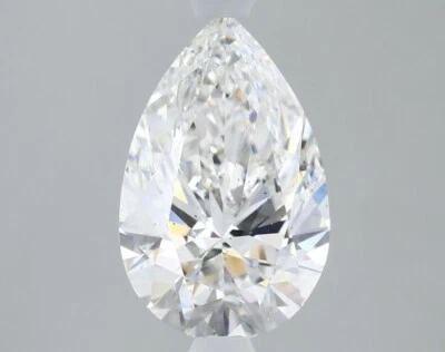 Lab Grown 2.06 Ct PEAR Cut IGI Certified CVD Diamond F Color SI1 WITH FREE SHIP. - Image 1 of 4