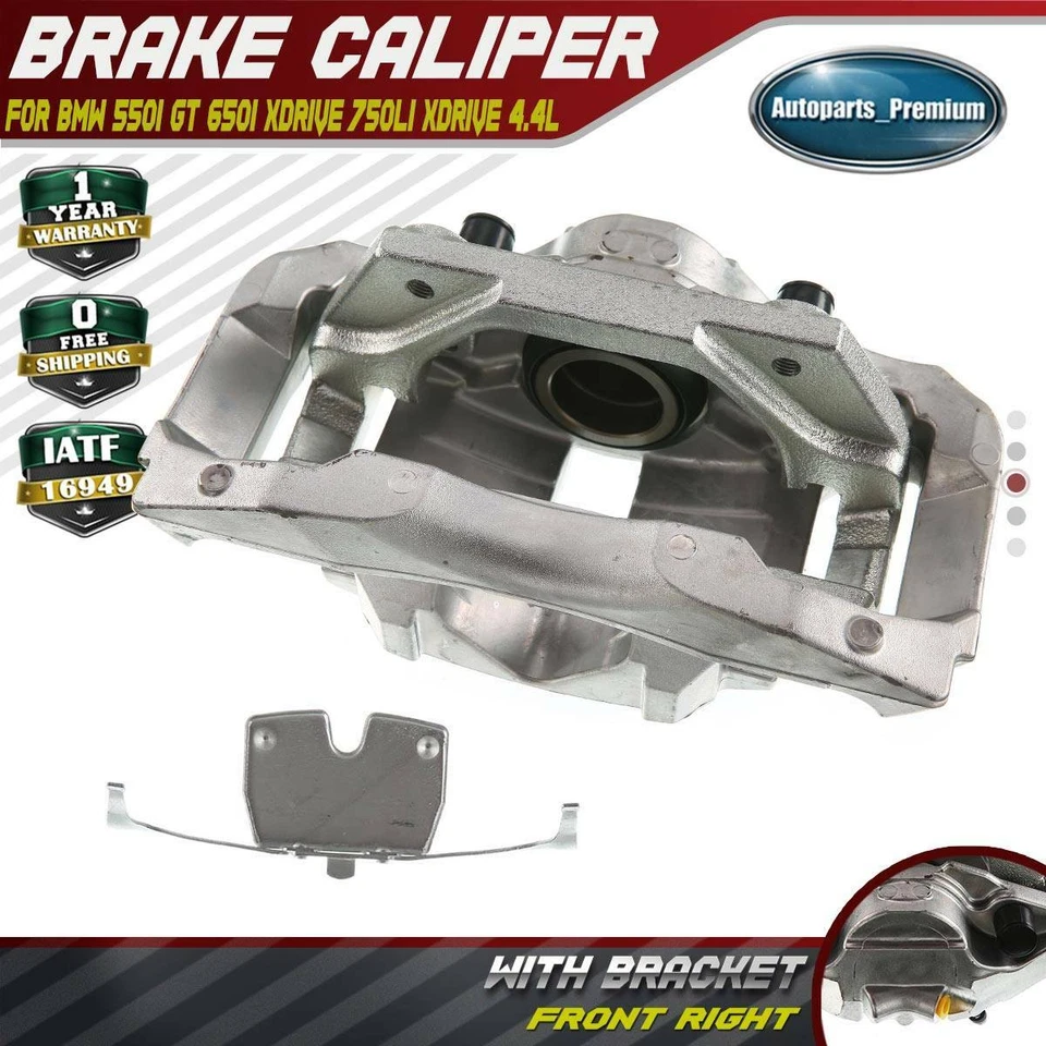 Pinza de freno delantera derecha derecha BMW 550i GT 650i xDrive 750i 750Li xDrive 4,4 L Foto 1 de 4