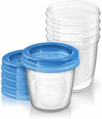 Philips SCF619/05 Avent Aufbewahrungsbecher 180 ml Schraubdeckel Set 5er Pack - Bild 1 von 4