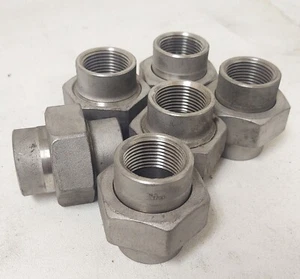 🔥 (Lote de 6 piezas) 1" pulgada Tubo UNIÓN Acoplamiento dividido Acero inoxidable SS316 JAPÓN - Imagen 1 de 2