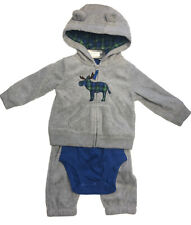 Carters Boy's Youth 3 Piece Hooded Set - Size: 6m       -     H-12