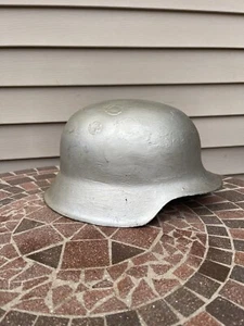 Original German WW2 Relic M35/40 Helmet Shell. Bullets Damages For Restoration - Picture 1 of 24