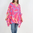 Womens Made In Italy Printed Oversized Batwing Sleeve Ladies Blouse Top