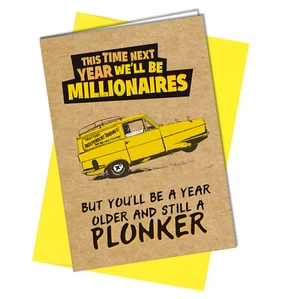 #952 Birthday Card Fathers Day Card Only Fools and Horses Del Boy Rude / Funny - Picture 1 of 2