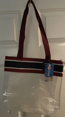 CAROLINA GAMECOCKS CLEAR ZIPPER STADIUM TOTE APPROVED PURSE BAG NCAA New! Cover