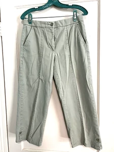 Women's Pants Coldwater Creek Size 8 Sage Green Very Good Pre Owned (F61N) - Picture 1 of 11