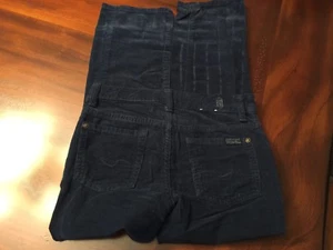 7 Seven For All Mankind Boys Corduroy Pants Size 7 Blue GUC - Picture 1 of 2