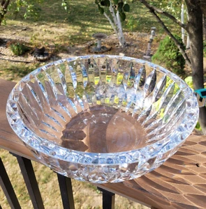 Orrefors Sven Palmqvist 9" Sweden Crystal Bowl Legend Leave Signed Number MCM - Foto 1 di 14