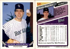Denis Boucher 1993 Topps #541 Card *AutographDen*