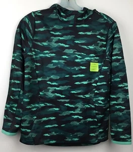 Tek Gear Boys Camo Long Sleeve Hooded Medium Sweat Shirt - Picture 1 of 3