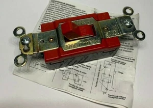 EAGLE SINGLE POLE SWITCH 2221RD 20A - 120/277V AC - Picture 1 of 3