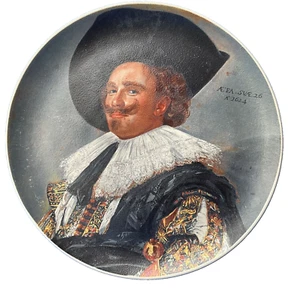 Vtg. Frans Hals "Laughing Cavalier " Stoneware Decorative Plate Germany 10" Rare - Picture 1 of 7