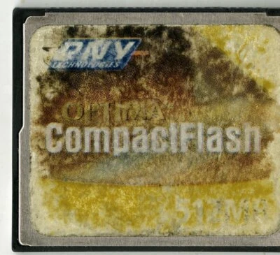 PNY CompactFlash CF 512 MB CF Memory Card With Case - TESTED Working - Image 1 of 2