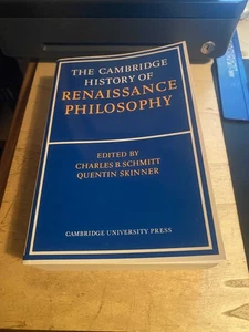 Schmitt & Skinner: Cambridge History of Renaissance Philosophy 1990 Very Good PB - Picture 1 of 1