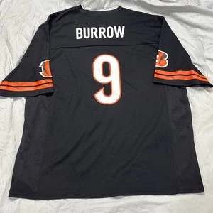 NFL Team Apparel Cincinnati Bengals Joe Burrow Jersey #9 Size 3XL Black - Picture 1 of 7