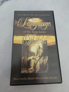 Very Rare VHS THE LANGUAGE OF THE KING JAMES BIBLE Gail Riplinger Like New - Picture 1 of 4