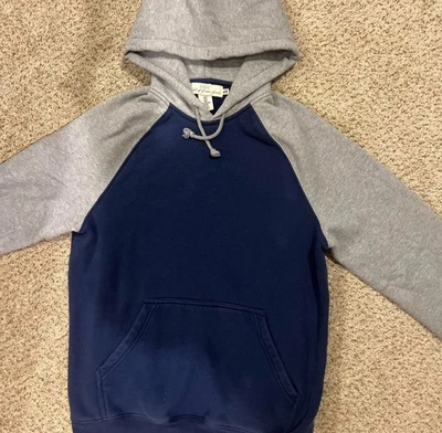 Sudadera con capucha H&M gris y azul oscuro para hombre pequeña Foto 1 de 3