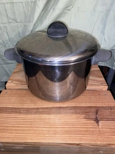 Revere Excel Stainless Steel Stock Pot 6 Qt - 96d W/ Colander - Picture 1 of 9