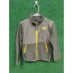 Youth The North Face Full Zip Gray & Yellow Large Jacket Unisex - Picture 1 of 6