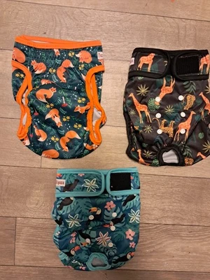 PAÑALES LAVABLES FUZ BIGAZA PARA PERROS (PAQUETE DE 3) PAÑALES REUTILIZABLES PARA PERROS GRANDES  Foto 1 de 4