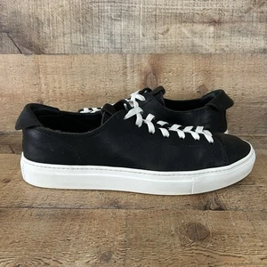 Opie Way James Court Lo Sneaker Mens Size 9 Black White Casual Handmade In USA - Picture 1 of 13