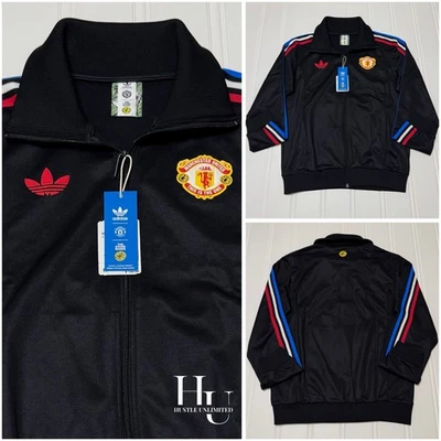 NEW RARE Adidas Manchester United Stone Roses Originals Track Jacket Mens Medium - Image 1 of 4