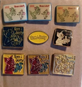 Tom y Jerry dibujos animados Hanna Barbera vintage pin insignia - Imagen 1 de 1