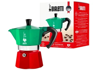 Genuine Bialetti Moka Express Italia Collection – 3 Cup Stovetop Espresso Maker - Picture 1 of 9