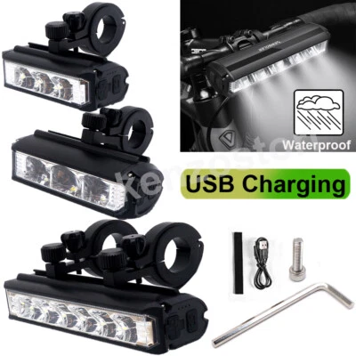 Fahrradlicht LED Fahrradlampe Außen Taschenlampe Fahrrad Frontlenkerlampe Wie... - Bild 1 von 4