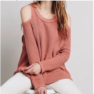 Free People Sunrise Sunset Cold Shoulder Thermal Size XS - Picture 1 of 8