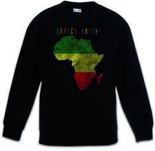 Afrika Unite Kinder Pullover Rasta Rastafari Babylon Reggae Jamaika Äthiopien