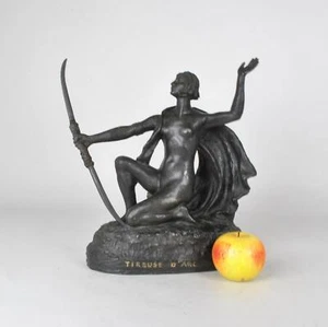 E l'Hoest, Tireuse à l'Arc, Bronze Orientaliste Signé, XIXème Siècle - Imagen 1 de 12