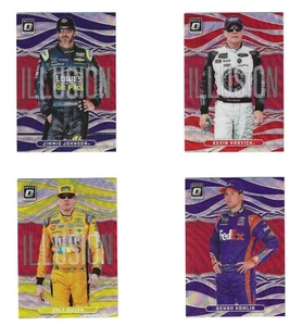 2019 Donruss OPTIC ILLUSION RED PRIZM #010 Denny Hamlin ONE CARD ONLY! - Picture 1 of 1