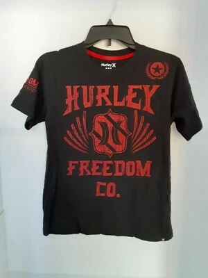 Auténtica CAMISETA HURLEY FREEDOM CO. | Negra y Roja | Juvenil | M - Mediana Foto 1 de 4