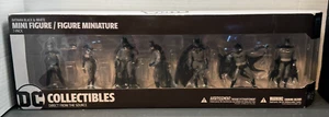 NEW DC Collectibles Batman Black and White Mini Figure 7 Pack Set Series 2 - Picture 1 of 6