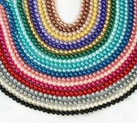 Round Glass Pearl Spacer Beads Loose Beads  Czech Glass 4mm 6mm 8mm 10mm Lot