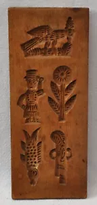 Modelo de madera antiguo modelo especulativo tallado en ambos lados - Imagen 1 de 2