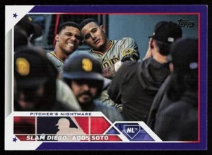 2023 Topps Pitcher's Nightmare #405 SOTO BASEBALL San Diego Padres Purple - Picture 1 of 2