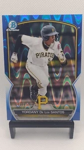 2023 Bowman Chrome Yordany De Los Santos Blue Lava Refractor /150 - Bild 1 von 2
