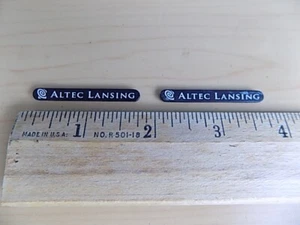 Altec Lansing Speaker Audio Logo Emblem Badge Pair - Foto 1 di 2