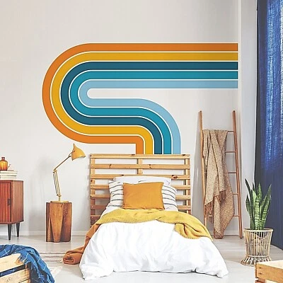 Colorful Fountain Rainbow Wall Decals, Stickers, Mural, Wall Art Decoration 655 - Image 1 of 4