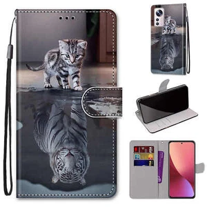For Samsung Xcover5 A14 M60S Printed PU Leather Phone Wallet Stand Magnetic Case - Picture 1 of 26