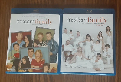Modern Family Seasons 1 and 2 Lot of 2 Blu Rays Sets (3-Discs Each) - Image 1 of 2