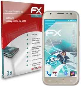 3x Lámina Protectora para Samsung Galaxy J3 Pro SM-J330 transparente&flexible - Imagen 1 de 6