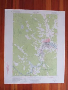 Mapa de ratón original vintage del USGS de Calais Maine 1952 - Imagen 1 de 1